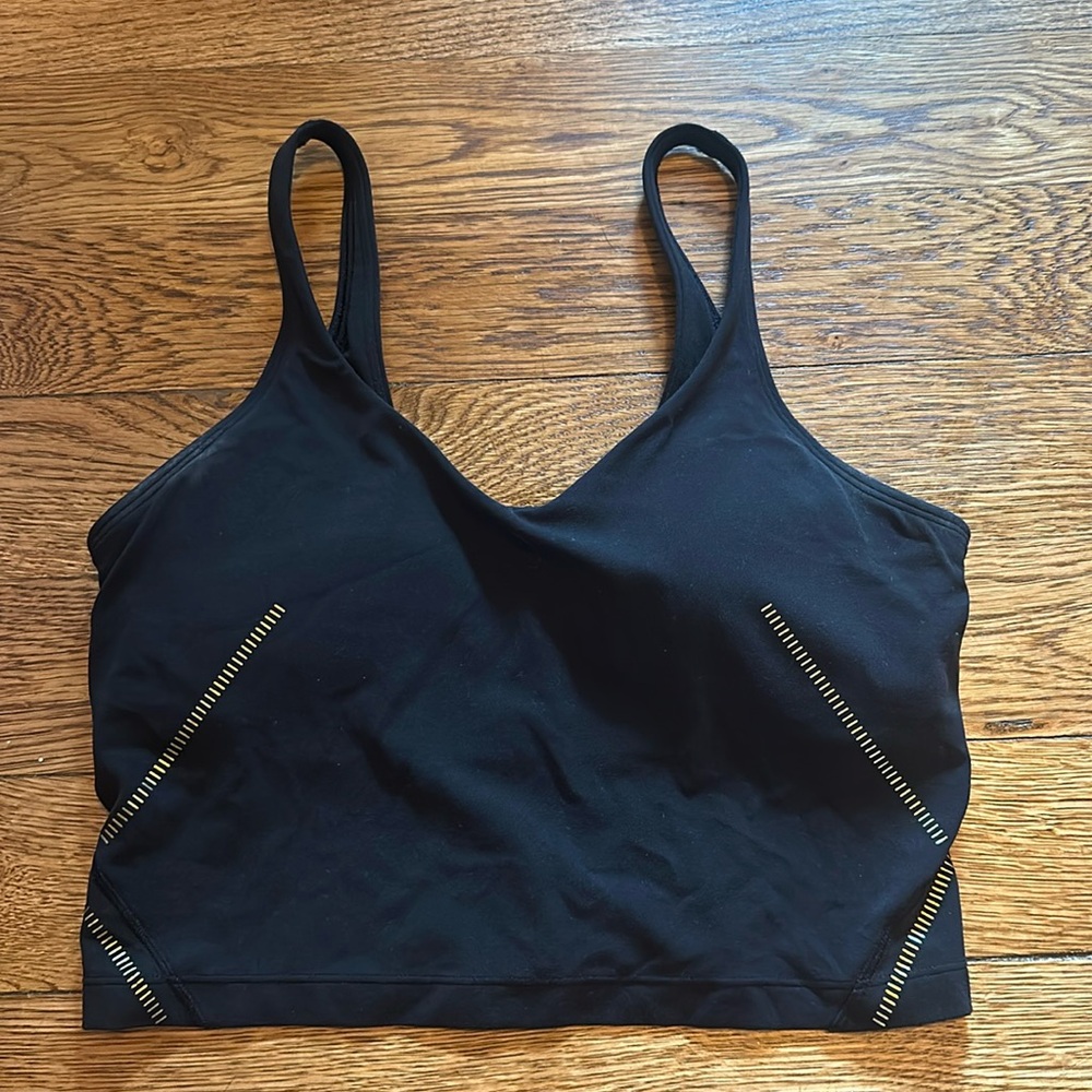 Lululemon Align Tank, Black and Gold